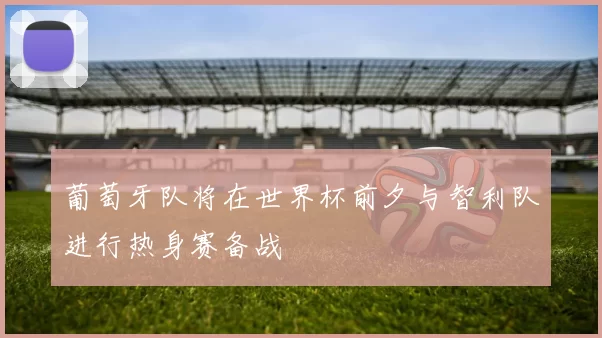 葡萄牙队将在世界杯前夕与智利队进行热身赛备战