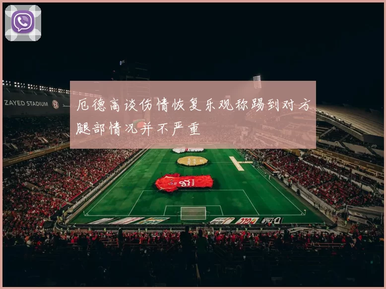 厄德高谈伤情恢复乐观称踢到对方腿部情况并不严重